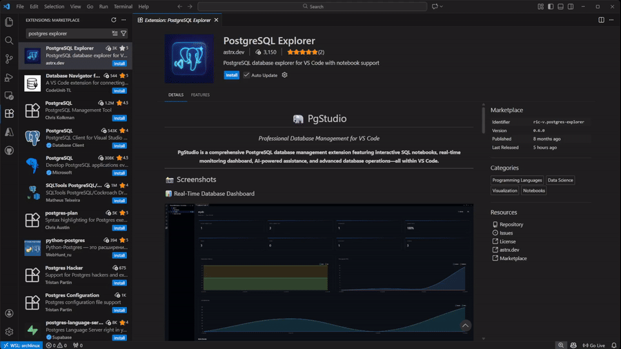 PgStudio Setup Guide