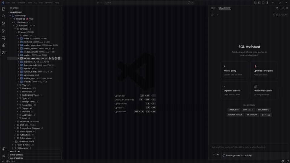 NexQL power editor workflow
